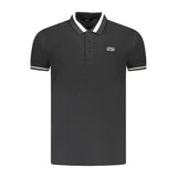Polo homme en coton noir Cavalli Class