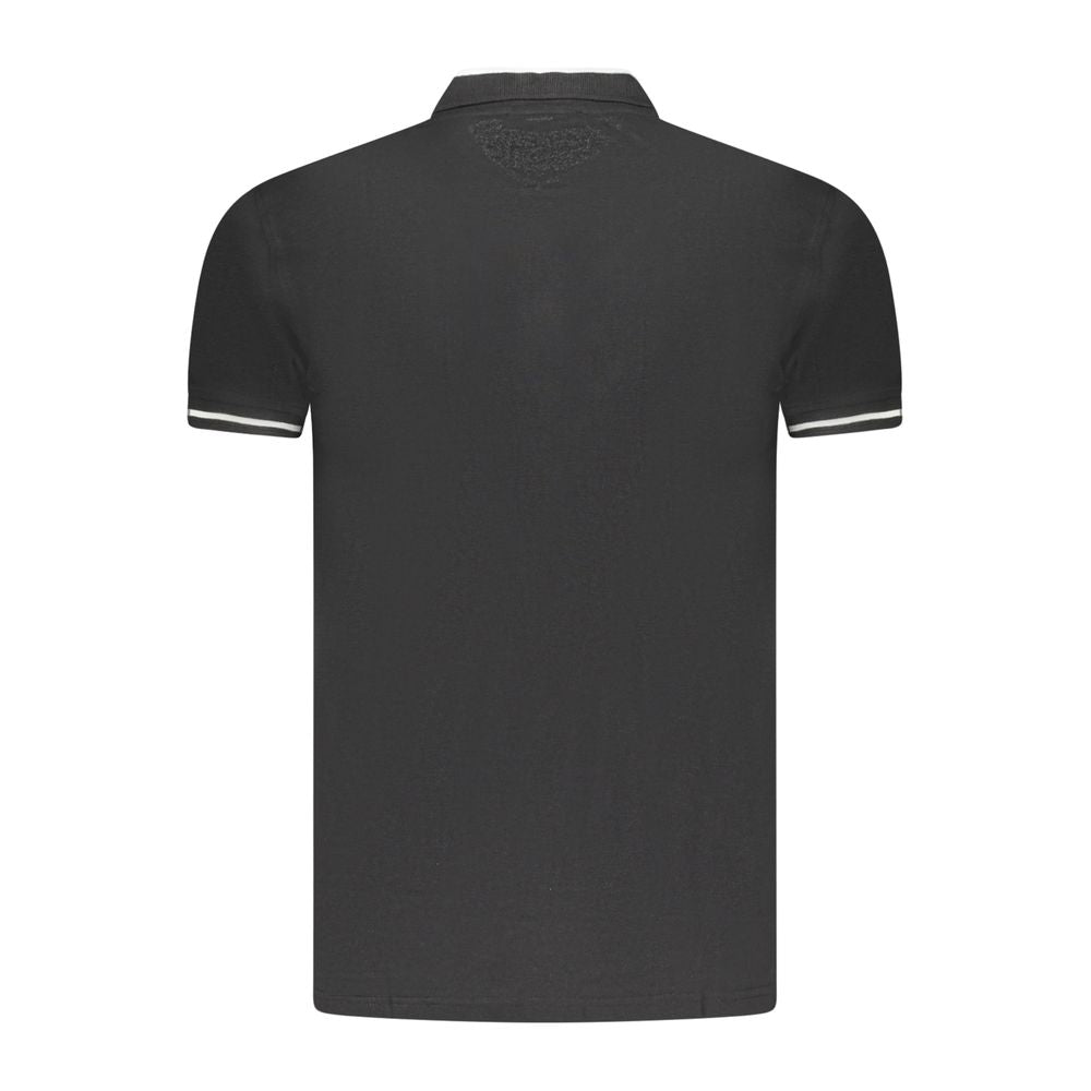 Polo homme en coton noir Cavalli Class