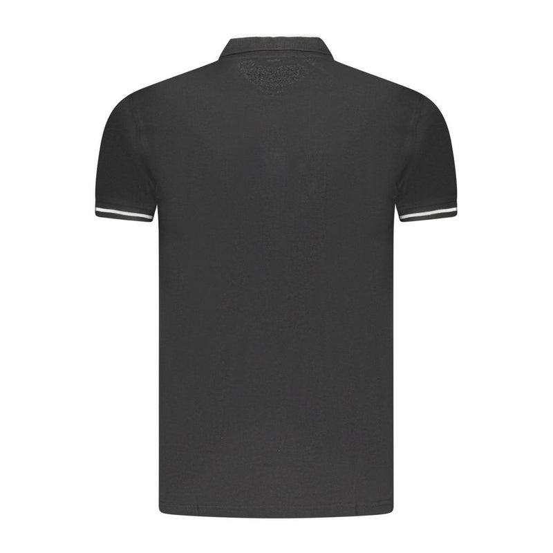 Polo homme en coton noir Cavalli Class