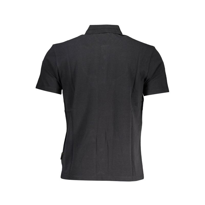 Polo homme en coton noir Napapijri