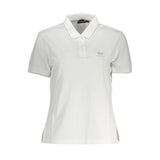 Napapijri White Cotton Women Polo Shirt - Élégance et Confort