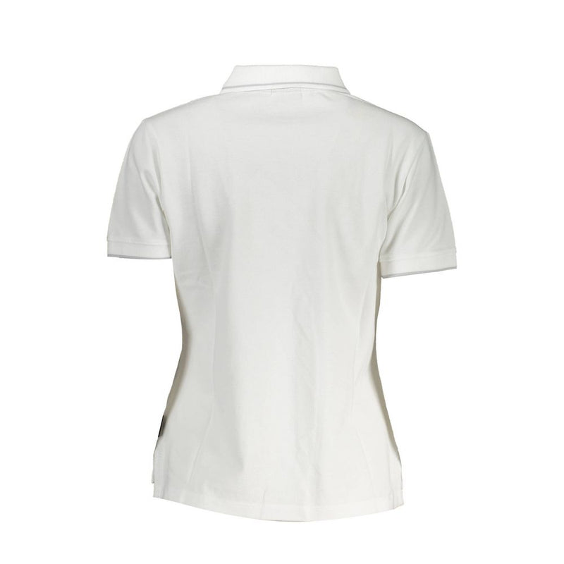 Napapijri White Cotton Women Polo Shirt - Stylish & Comfortable