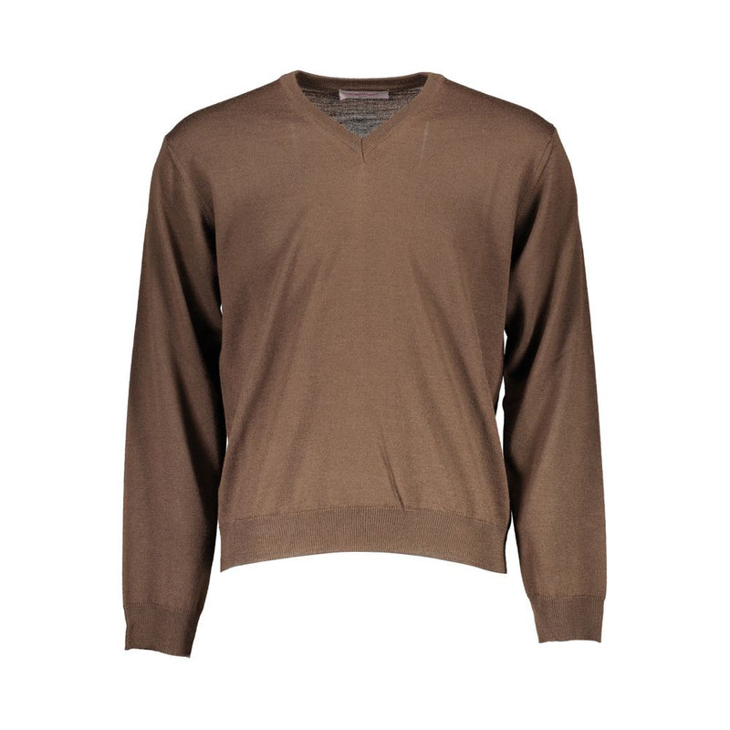 Pull en laine marron pour homme de Romeo Gigli