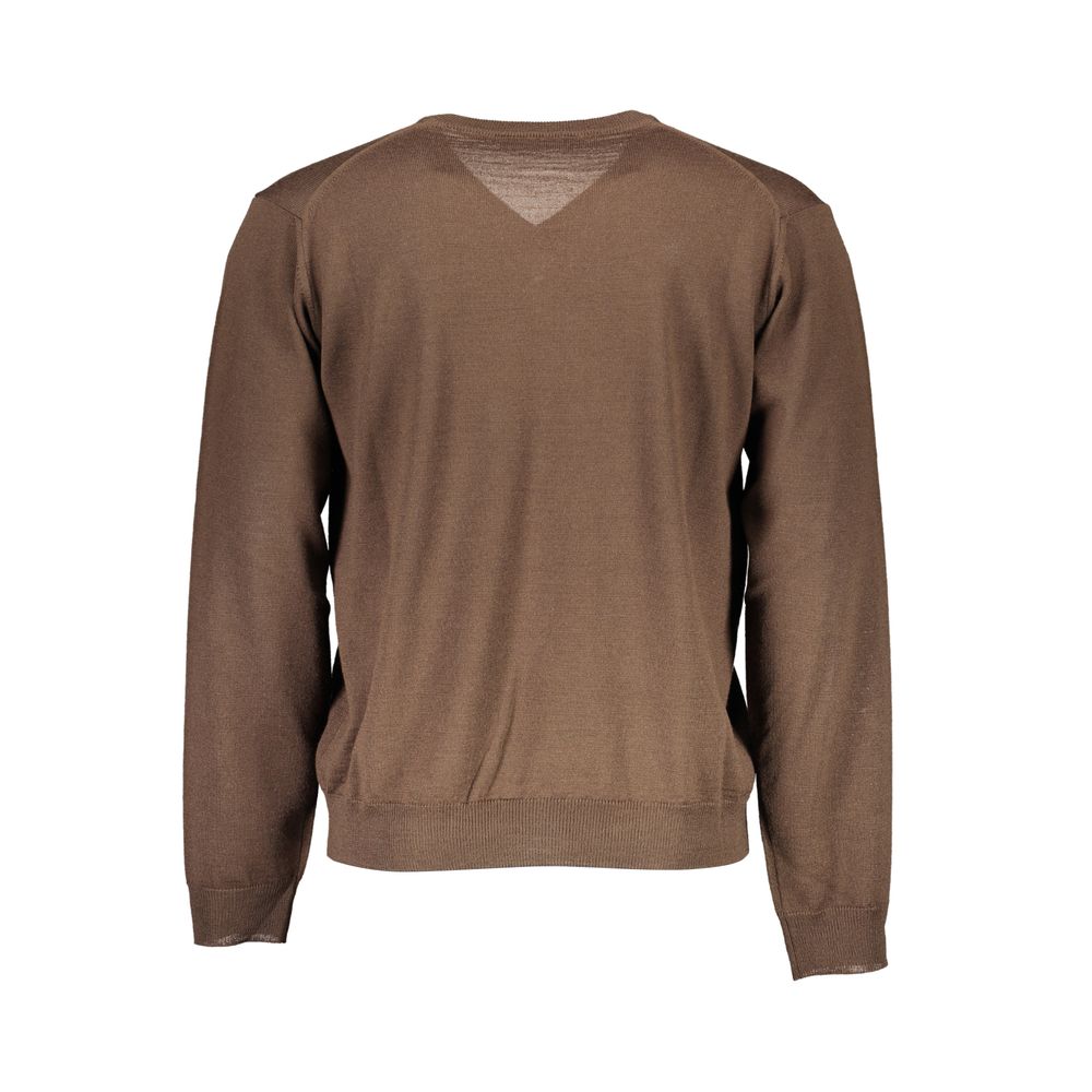 Pull en laine marron pour homme de Romeo Gigli