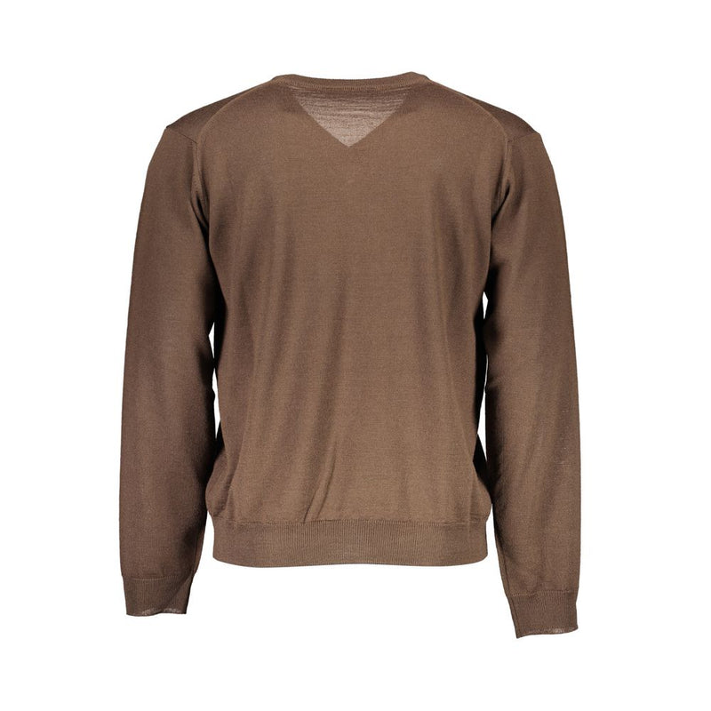 Pull en laine marron pour homme de Romeo Gigli