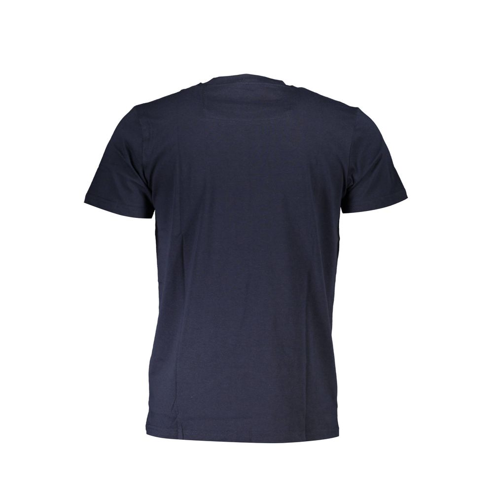 T-shirt homme en coton bleu Cavalli Class