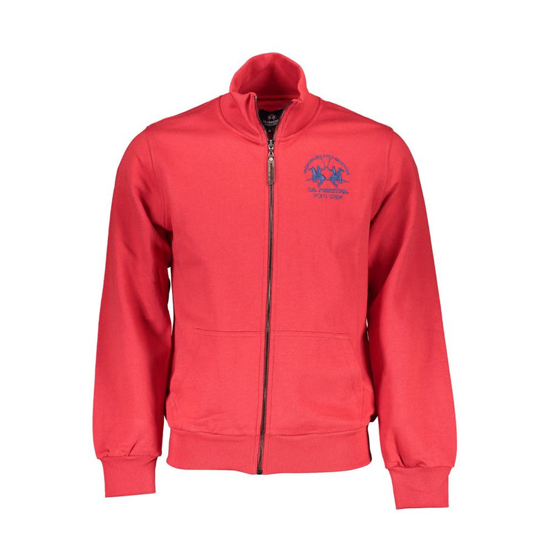 La Martina Rode Katoenen Heren Sweater