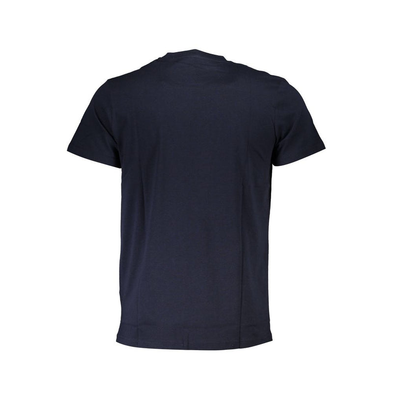 T-shirt homme en coton bleu Cavalli Class