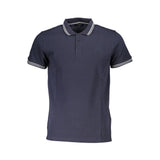 Polo homme en coton bleu Cavalli Class