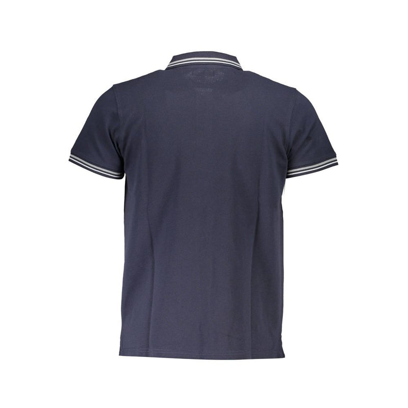 Polo homme en coton bleu Cavalli Class