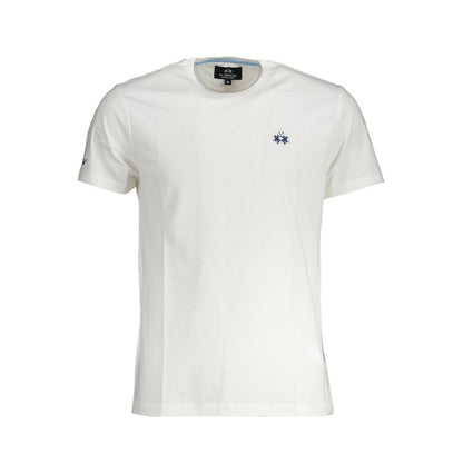 T-shirt homme en coton blanc La Martina