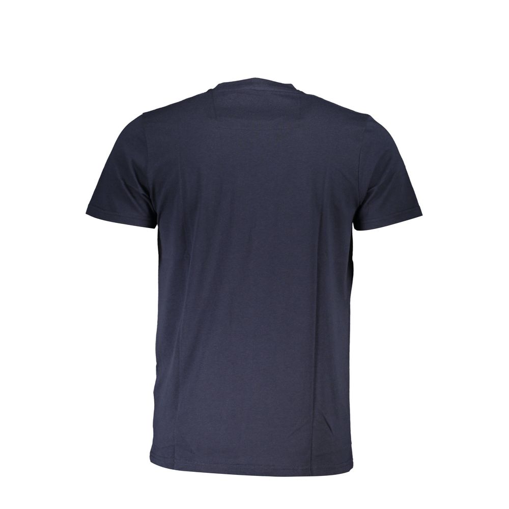 T-shirt homme en coton bleu Cavalli Class