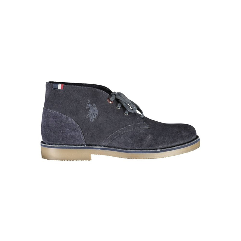 U.S. POLO ASSN. Blue Leather Men's Ankle Boot