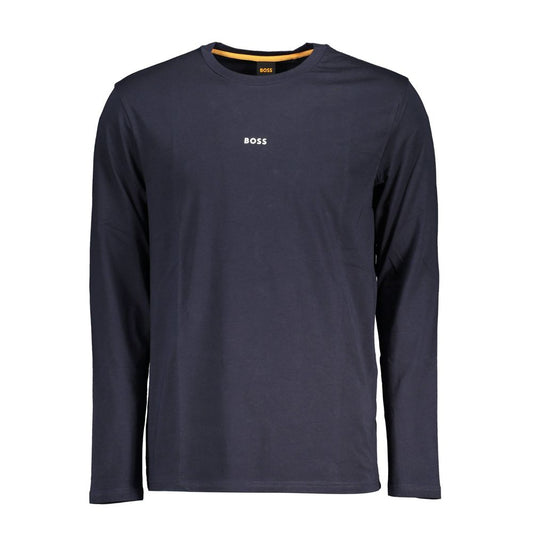 T-shirt homme en coton bleu Hugo Boss