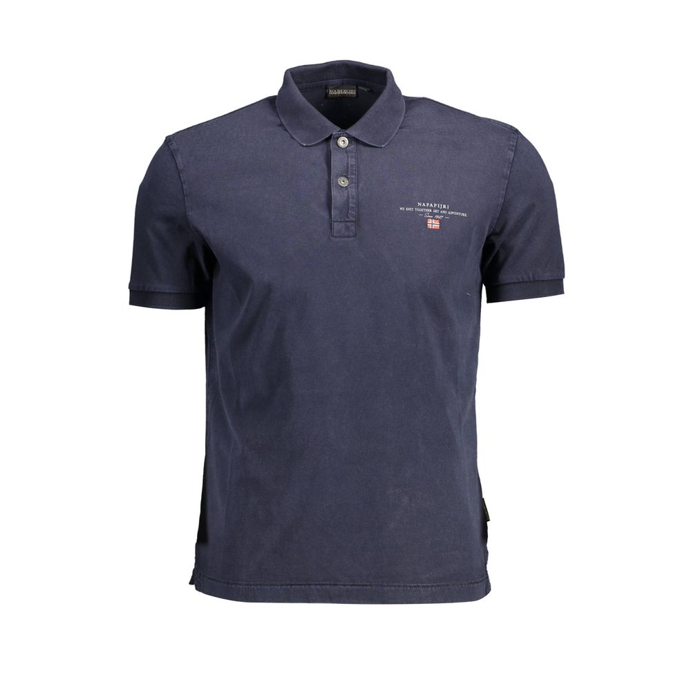 Polo homme en coton bleu Napapijri