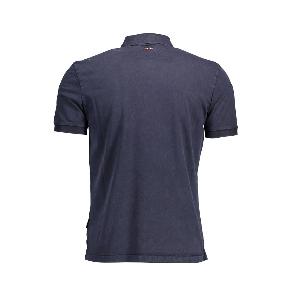 Polo homme en coton bleu Napapijri