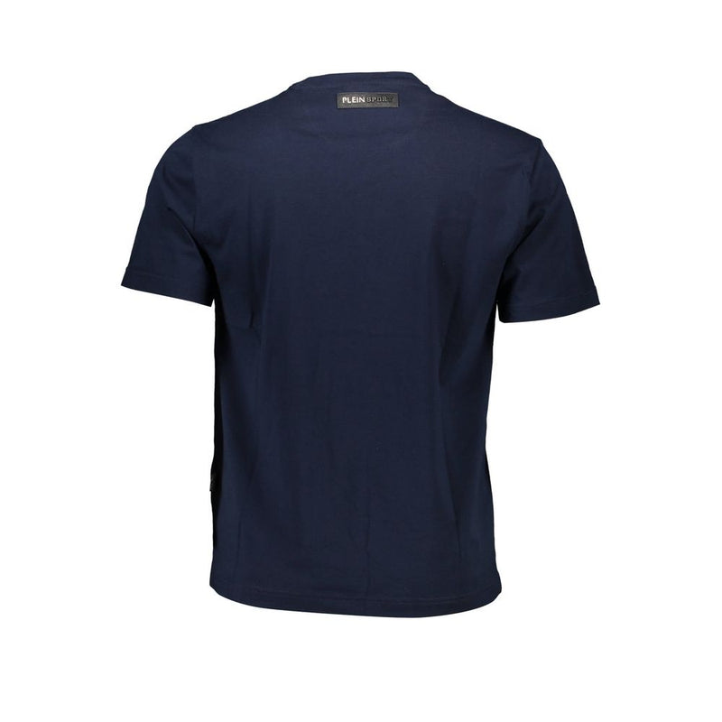 T-shirt homme en coton bleu Plein Sport