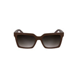 Lunettes de soleil femmes Calvin Klein en tissu bio rouge