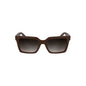 Lunettes de soleil pour femme Calvin Klein en tissu à base de matières biologiques, couleur rouge.