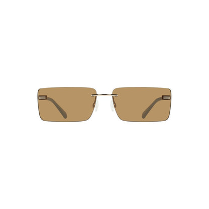 Calvin Klein Beige Metalen Dames Zonnebril