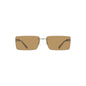 Calvin Klein Beige Metalen Dames Zonnebril