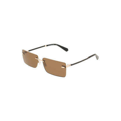Calvin Klein Beige Metalen Dames Zonnebril