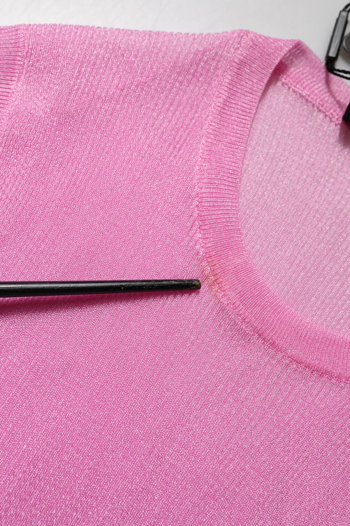 Dolce & Gabbana Top Rose Sans Manches à Col Rond