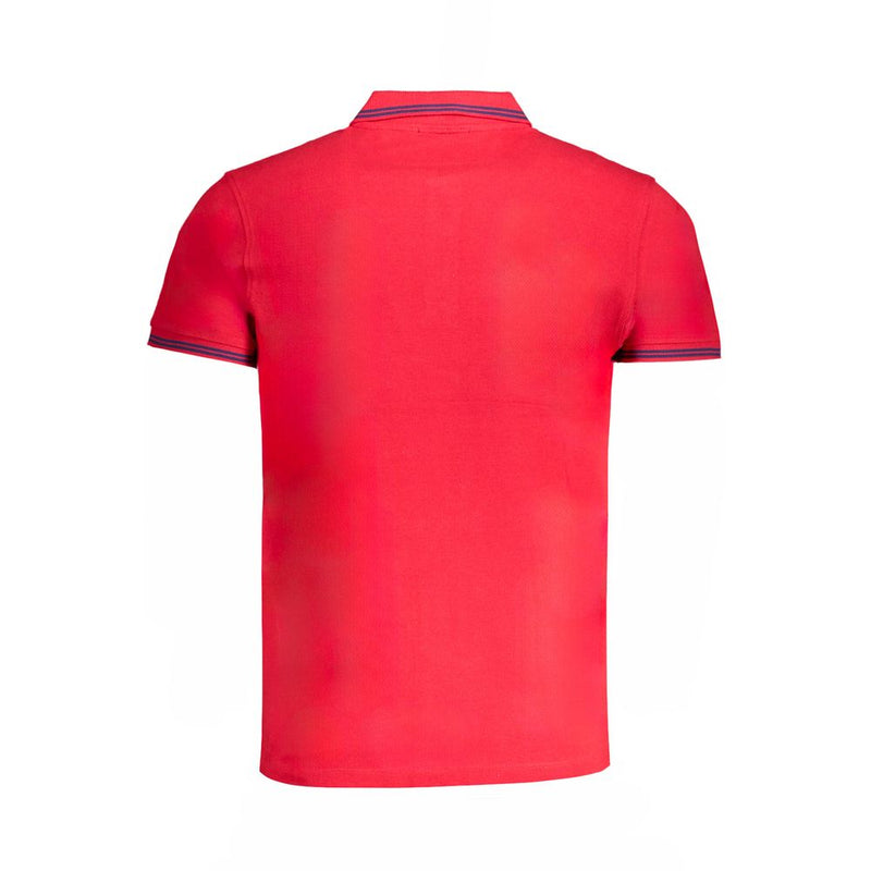 Cavalli Class Rode Katoenen Poloshirt