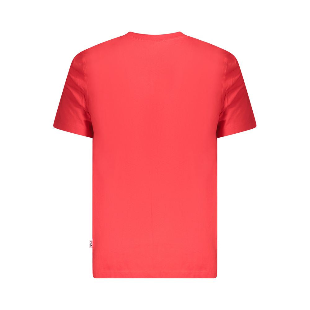 T-shirt homme en coton rouge Fila