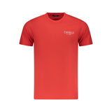 T-shirt homme en coton rouge Cavalli Class