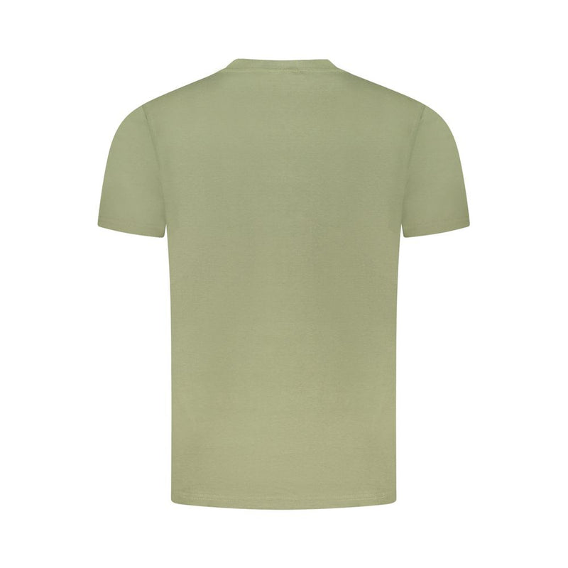 T-shirt homme en coton vert Cavalli Class