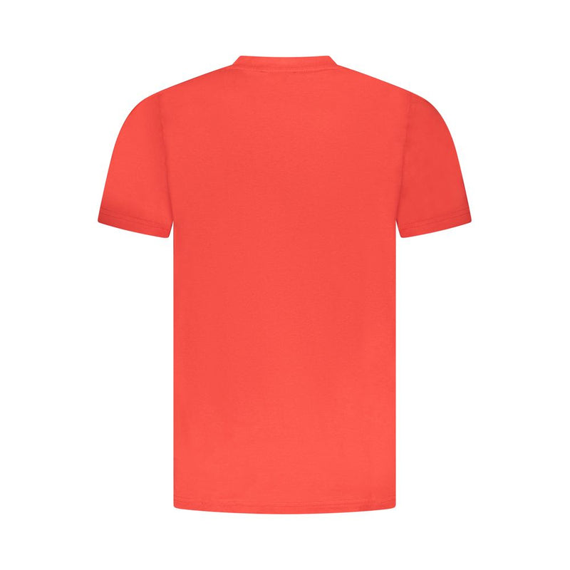 T-shirt homme en coton rouge Cavalli Class