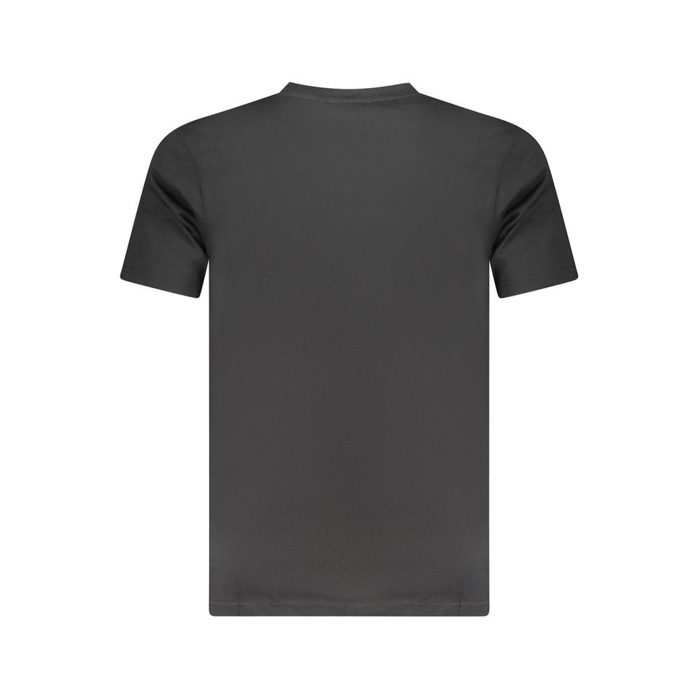 T-shirt homme en coton noir Cavalli Class