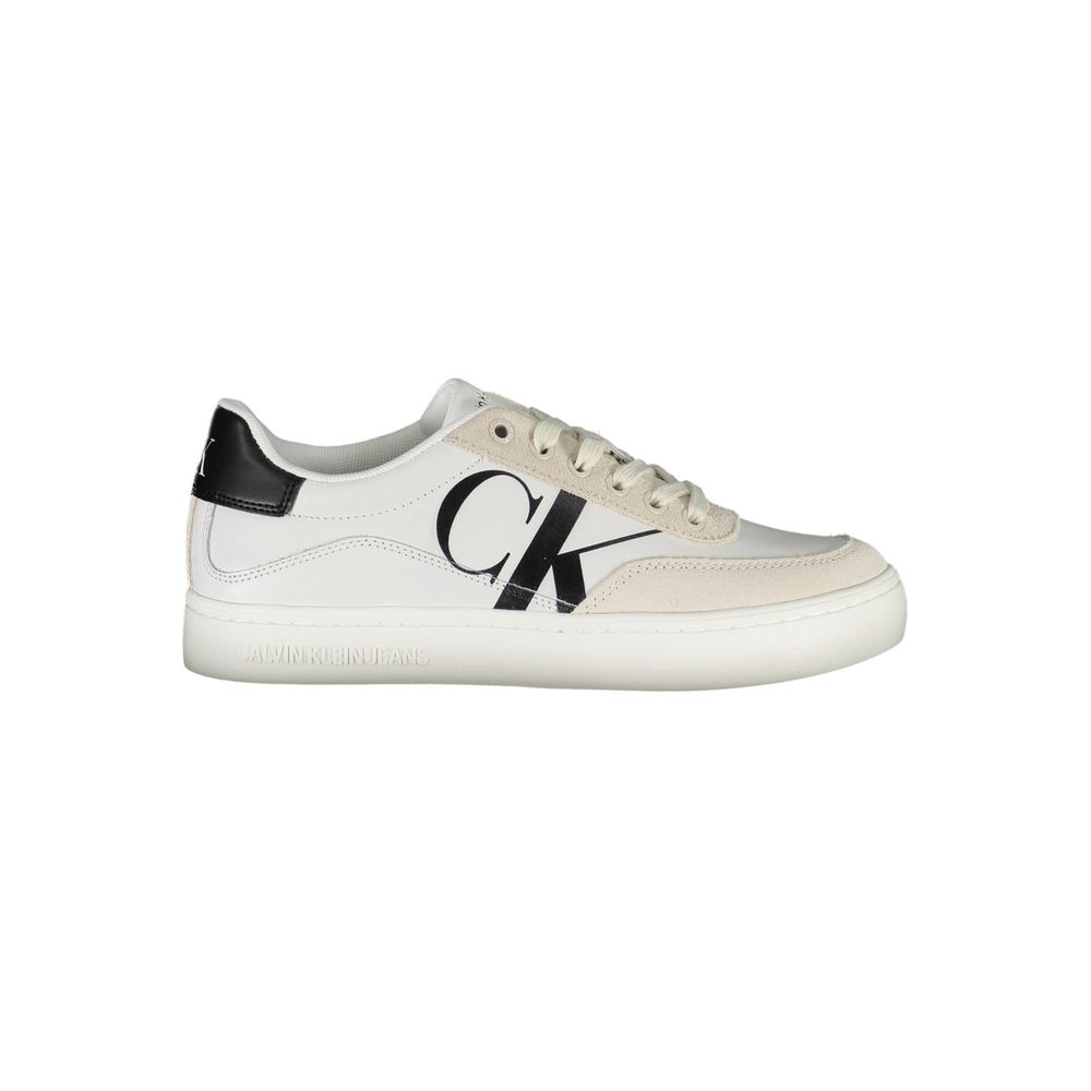 Calvin Klein White Polyester Sneakers for Women - Sustainable Style