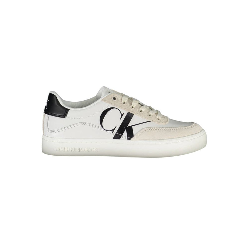 Calvin Klein White Polyester Sneakers for Women - Sustainable Style