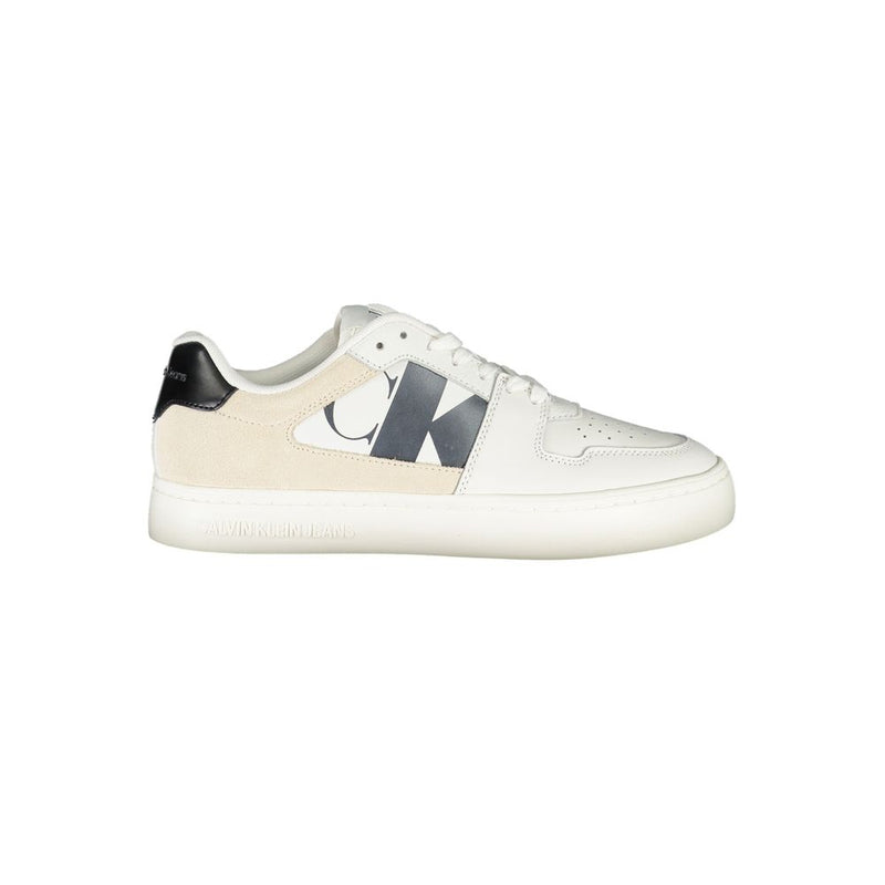 Calvin Klein White Polyester Sneaker for Women - Stylish & Sustainable