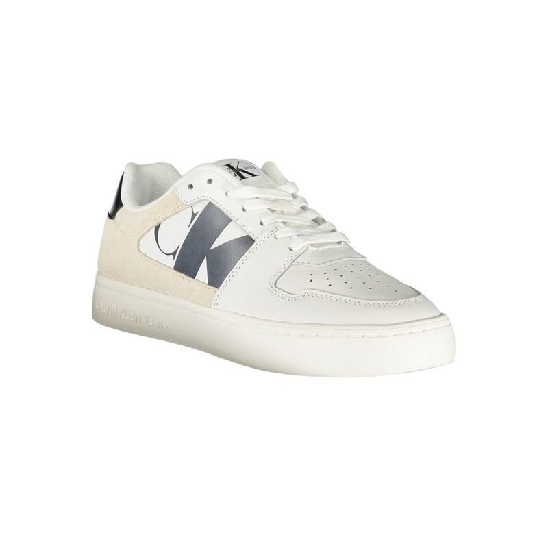 Calvin Klein White Polyester Sneaker for Women - Stylish & Sustainable