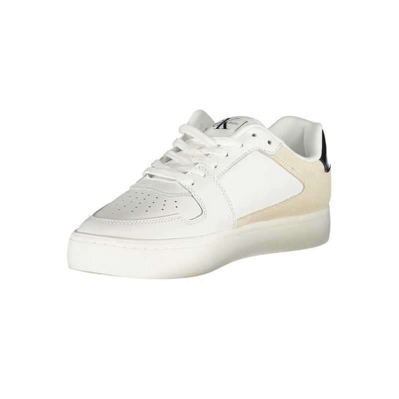 Calvin Klein White Polyester Sneaker for Women - Stylish & Sustainable