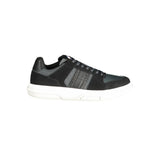 Tommy Hilfiger Black Leather Men Sneaker - Stylish Comfort