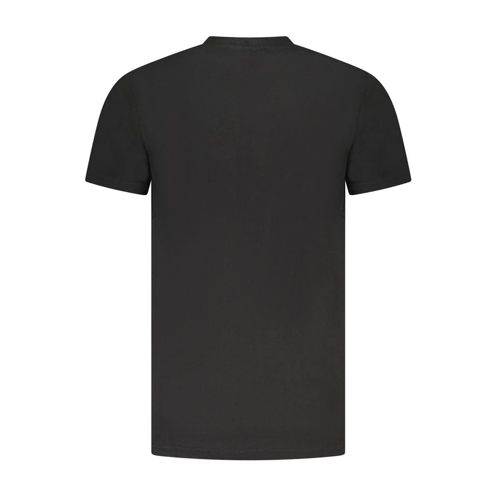 T-shirt homme en coton noir Cavalli Class