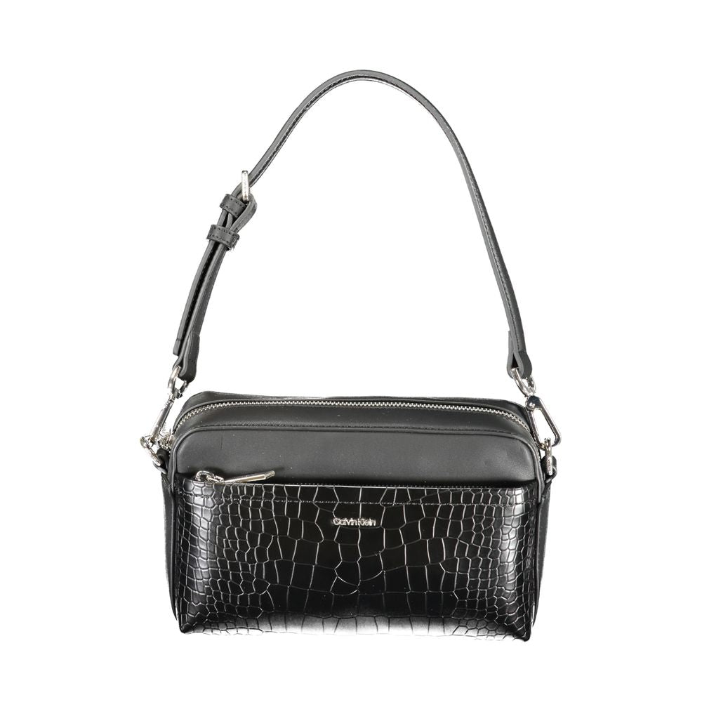 Calvin Klein Black Polyester Handbag - Stylish & Versatile