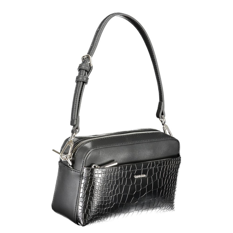 Calvin Klein Black Polyester Handbag - Élégance et Polyvalence
