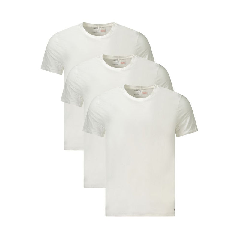 Calvin Klein wit katoenen heren T-shirt