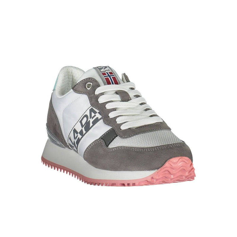 Napapijri White Polyester Women Sneaker - Stylish Comfort