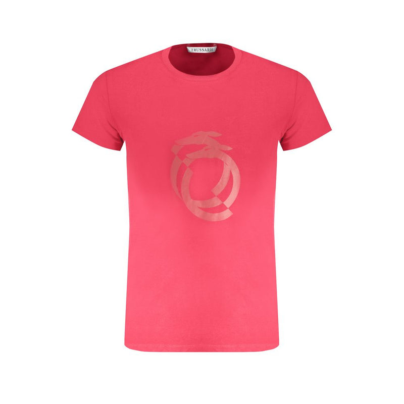 T-shirt en coton rouge de Trussardi