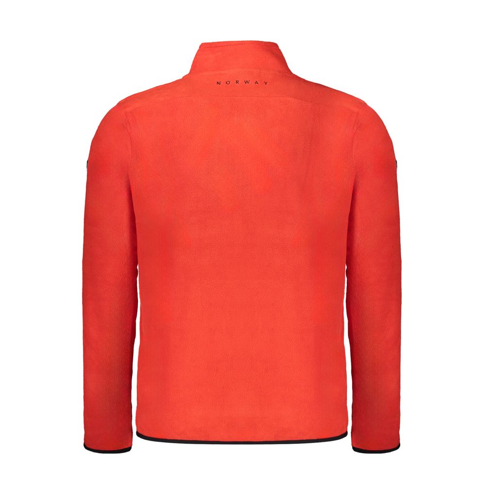 Pull en polyester rouge pour homme, Norvège 1963
