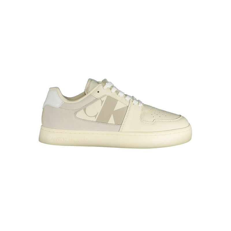 Calvin Klein White Polyethylene Men Sneaker - Stylish Comfort