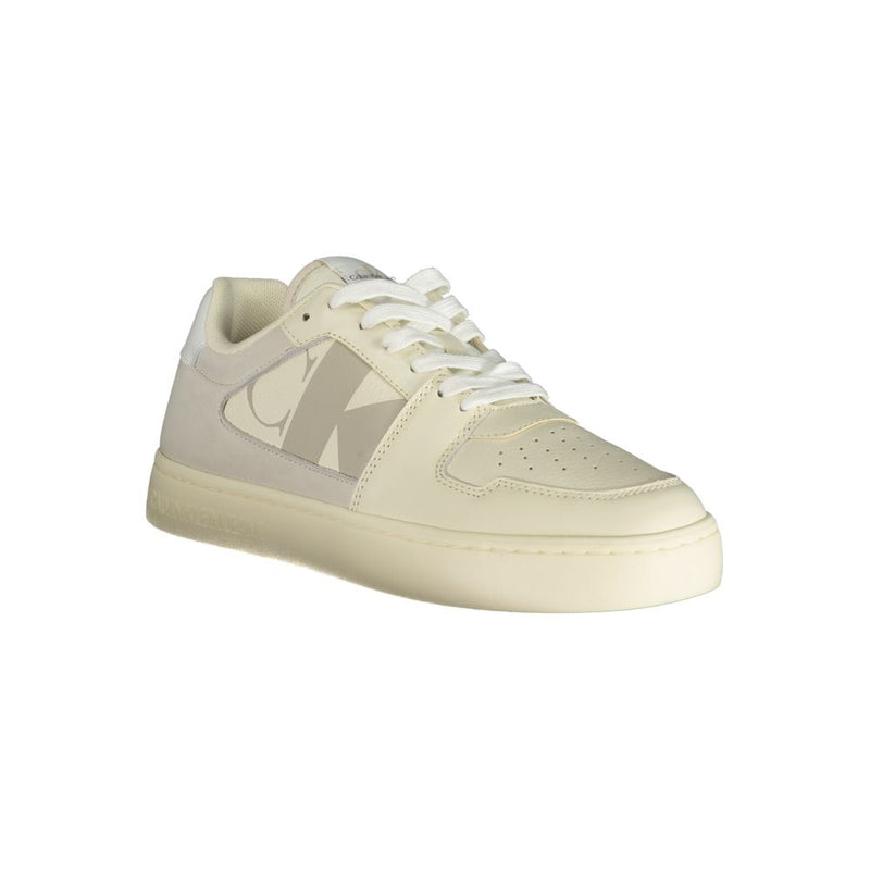 Calvin Klein White Polyethylene Men Sneaker - Stylish Comfort