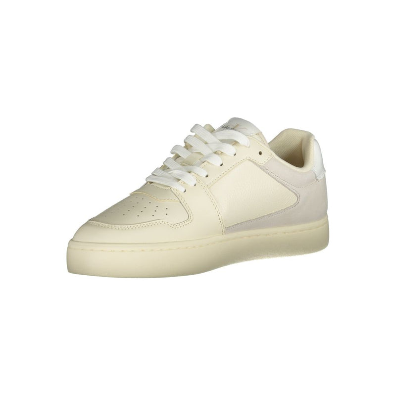 Calvin Klein White Polyethylene Men Sneaker - Stylish Comfort