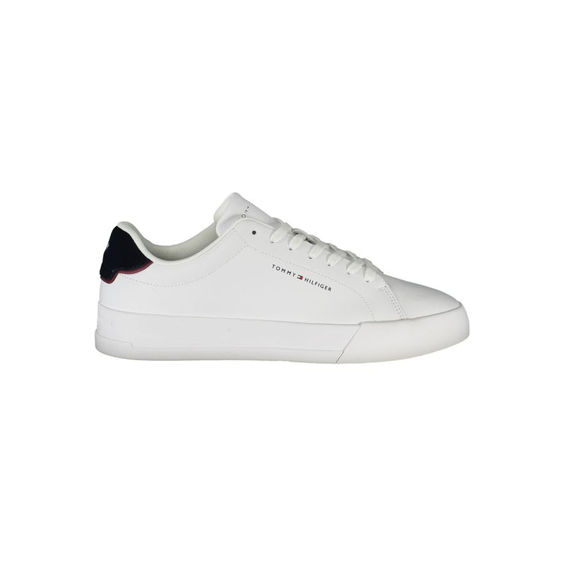 Tommy Hilfiger White Polyethylene Men Sneaker - Stylish Comfort